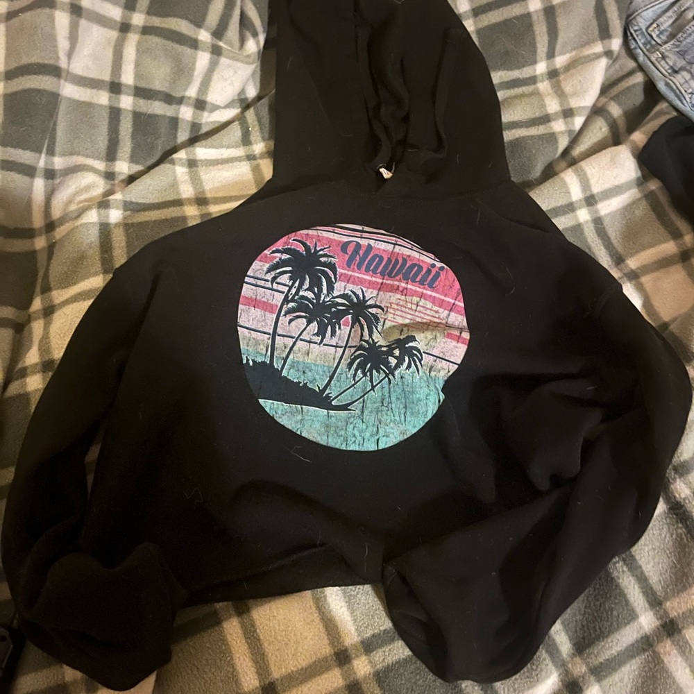 Cropped Hawaii hoodie. Size S